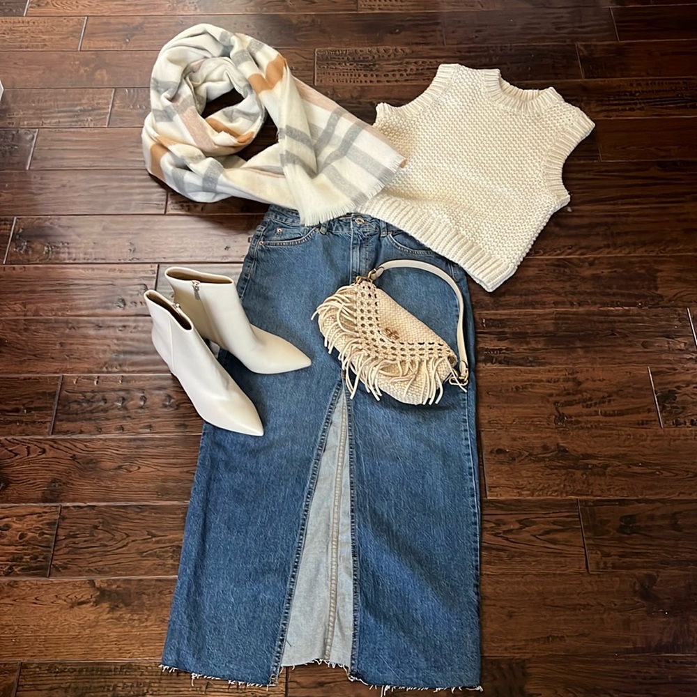 Denim Blue Skirt